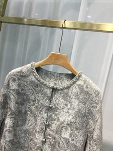 เสื้อแจ็กเก็ตแขนสั้น<span class=keywords><strong>ล</strong></span>ำลองของผู้หญิงสำหรับฤดูใบไม้ร่วงแฟชั่นทันสมัยลายสีพื้นแบบดิจิตัลอเนกประสงค์แบบสั้น - Product Image 2