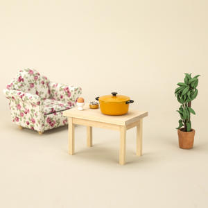 Mini escala casa de muñecas en miniatura modelo de mesa De Madera Muebles hechos a mano accesorios de fotografía adornos juguetes DIY plástico Metal felpa - Product Image 1