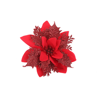 Ornements de sapin de Noël, couronnes de Noël, poinsettia, fleurs de Noël, vente chaude