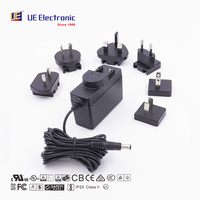 Adaptateur secteur mural 10W 12W 18W 24W 5V 12V 19V 24V à efficacité énergétique VI pour équipement de magnétothérapie et alimentation médicale