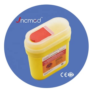 Bán Buôn 0.2L Dùng Một Lần <span class=keywords><strong>Sharps</strong></span> Container Pocket Nhựa Cho Y Tế Chất Thải Nguồn Cung Cấp Kim Thùng Rác Có Thể - Product Image 1