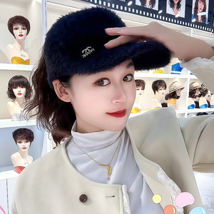 วิกผม Xingyuan แบบคลุมทั้งศีรษะ พร้อมหมวกเบสบอลเปิดด้านบนแบบมีพู่ห้อย หางม้าสูง ผมยาวหยิกแบบติดกาวในตัว - Product Image 4