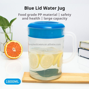 HM 1,8l teko jus jus botol air Pp plastik bening dengan tutup