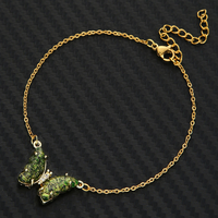 Bracelet en acier inoxydable pour femmes, tendance, pendentif papillon, ornements à la main, chaîne Fine en acier inoxydable, offre spéciale