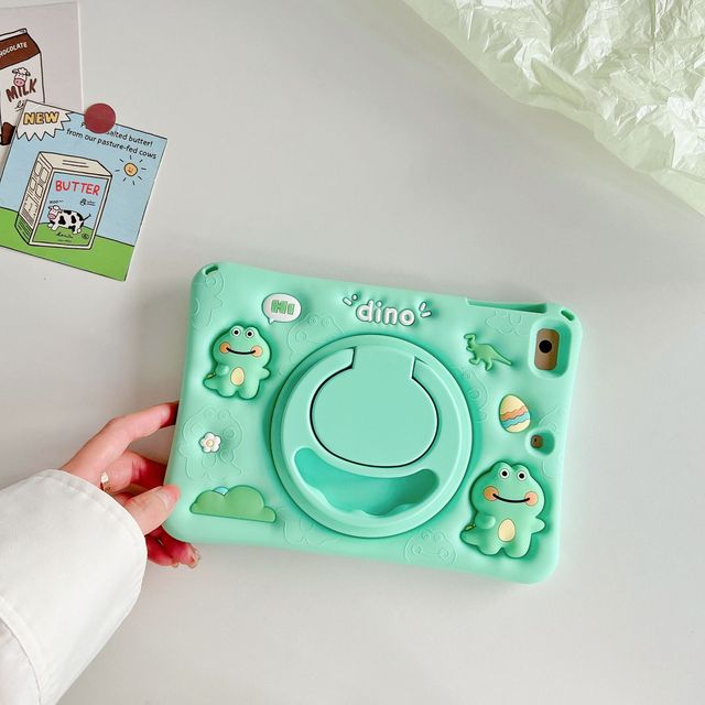 Cute Dinosaur Silicone Protective Case for iPad 10th Gen 10.9/11 Inch Sublimation Design