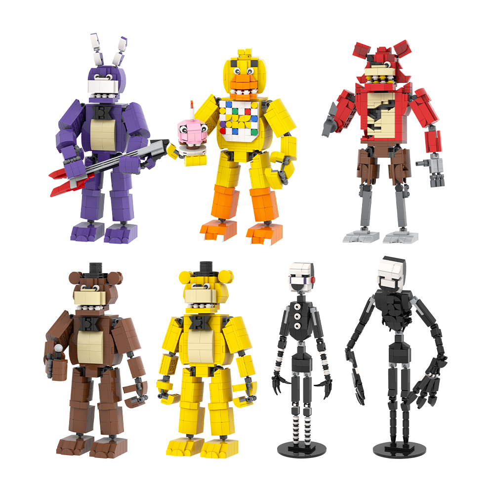 FNAF Marionette Show Stage Building Blocks Set for Kids - OEM