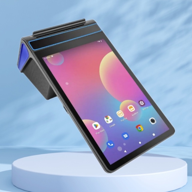 Trendy Design F1-88 Android 14 Pos System NFC Dual Screen Ticket Retail Cash Register 8 Inch GMS Wireless Data Pos