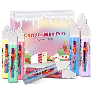 Pigment organique 12 couleurs 30ML, pigment de revêtement, peinture pour cire de bougie, stylo pour la décoration de bougies - Product Image 1