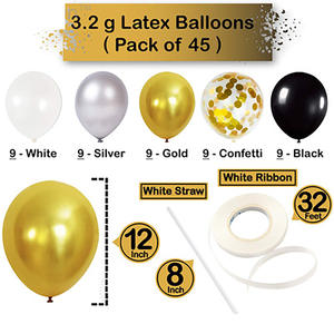 <span class=keywords><strong>2023</strong></span> <span class=keywords><strong>bonne</strong></span> <span class=keywords><strong>année</strong></span> noir or suspendu drapeau ballon ensemble vacances thème fête papier fleur boule spirale pendentif décoration - Product Image 4