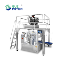 Elemotion Roterende Voorgemaakte Zak Multifunctionele Voedsel Snoep Koffie Ei Zeevruchten Verpakkingsmachine Voor Plastic Zakken