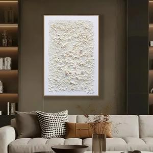 Peintures murales décoratives uniques en <span class=keywords><strong>mousse</strong></span> blanche et coquillages pour la décoration de la maison, du bureau et des hôtels - Product Image 4