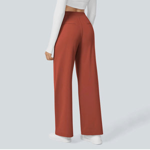 <span class=keywords><strong>Pantaloni</strong></span> da Completo Vintage da <span class=keywords><strong>Donna</strong></span>, a <span class=keywords><strong>Vita</strong></span> <span class=keywords><strong>Alta</strong></span>, Larghi, Dritti, Stropicciati, con Tasche, per Ufficio, Sport all'Aperto e Tempo Libero - Product Image 5