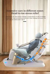 Luxus-Massagesessel Ganzkörper Bluetooth Druckpunkt-Fingerdruck 4D Schwerelosigkeit <span class=keywords><strong>Dual</strong></span>-Core Massagesessel PU-Leder Vibration - Product Image 5