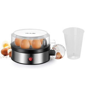 เครื่องนึ่งไข่ขนาดเล็ก สแตนเลส 1-7 ฟอง แบบชั้นเดียว ใช้ไฟฟ้า สำหรับทำอาหารเช้าที่บ้าน - Product Image 1