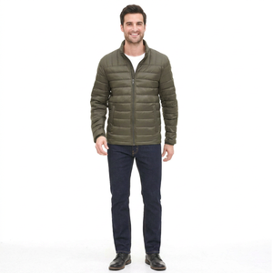 Chaqueta de Invierno Acolchada Personalizada con Logotipo Frontal en Lona, de Secado Rápido y Transpirable, al por Mayor, de la Mejor Calidad, para Hombre - Product Image 1