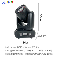 Nouvelle Lampe de Scène à Tête Mobile RGB Mini LED 150W avec Effets Lumineux pour Mariages, Éclairage DJ et Contrôle DMX512 pour Événements