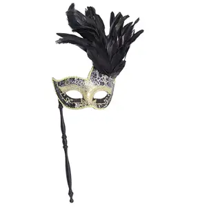 Luxury Venetian Carnival Masquerade with feather for show