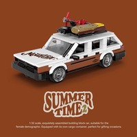 PB8824 MOC MINI voiture de sport modèle blocs de construction ensembles MOC petite particule Puzzle créatif jouet blocs jouets pour enfants adulte cadeau