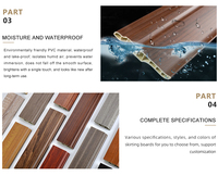 Plinthe en PVC pour décoration intérieure, blanche, écologique, résistante à l'eau, durable, en plastique