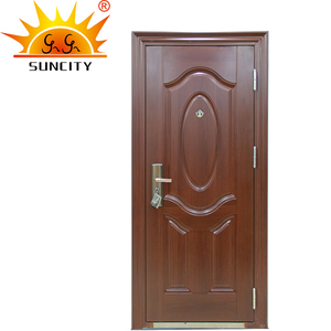 Dormitorio barato <span class=keywords><strong>de</strong></span> acero inoxidable <span class=keywords><strong>de</strong></span> hierro solo se puerta Exterior <span class=keywords><strong>diseño</strong></span> <span class=keywords><strong>para</strong></span> venta - Product Image 1