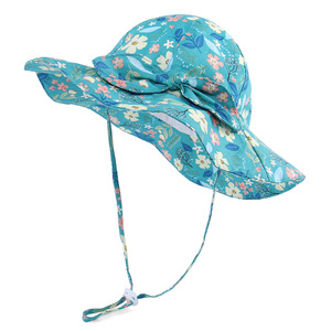 Chapeaux de Protection <span class=keywords><strong>solaire</strong></span> <span class=keywords><strong>pour</strong></span> bébé fille, bonnet de plage <span class=keywords><strong>pour</strong></span> enfant à large bord, UPF 50 + - Product Image 2