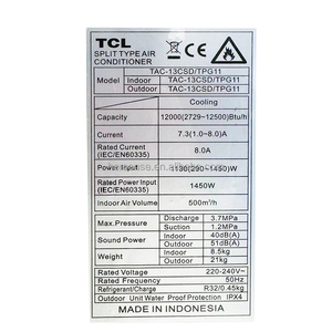 เครื่องปรับอากาศติดผนัง HerSense กวางตุ้ง 12000btu แบบทำความเย็นเท่านั้น ระบบไฟฟ้าอัจฉริยะ R32 ประหยัดพลังงาน ขายดี - Product Image 3