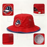 Chapeau Bob de Pêcheur en Polyester à Séchage Rapide de Haute Qualité, Large Bord, Vente en Gros, Sangle Réglable, pour Activités de Plein Air