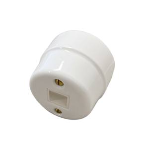 Enchufe de Pared Keystone de Cerámica Fanton 84016-8218A Blanco, 1 Salida, 120V, IP20, Conexión a Tierra Estándar - Product Image 5