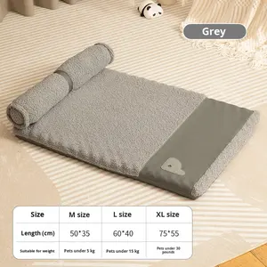 Tapis de couchage épais toutes saisons <span class=keywords><strong>pour</strong></span> <span class=keywords><strong>chien</strong></span>, amovible et lavable, grand matelas <span class=keywords><strong>pour</strong></span> animaux de compagnie, vente en gros d'usine - Product Image 6