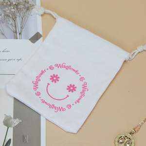 Bolsa de Algodón Ecológica y Reciclable Personalizada con Cordón, Multicolor, para Almacenamiento, con Logotipo Impreso - Product Image 2