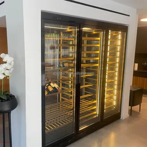 Luxury Electric Custom Wine Cooler And Wine Cellar With Embraco Compressor