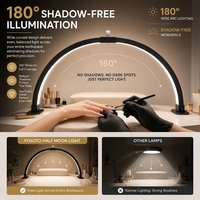 Lampe à ongles FOSOTO UV LED, lampe à ongles pliable de 30 pouces, professionnelle pour la manucure, salon de beauté, vente en gros, approvisionnement en vrac