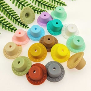 Perles en silicone sans BPA exclusives, breloques pour stylos, perles pour sucettes de bébé, breloques pour pinceaux de maquillage - Product Image 4