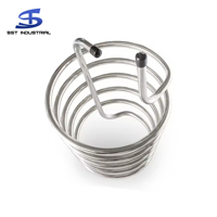 Bobine de tube en spirale Excellente qualité 304 316 Acier inoxydable Traitement Personnalisation Bobine d'échangeur de chaleur pour réservoir d'eau