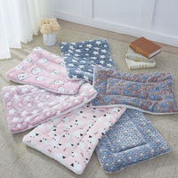 Tapis de luxe moderne en dentelle pour animaux de compagnie, couverture douce en flanelle, lit antidérapant, coussin imprimé pour chiot, chat, chien, sofa en vrac