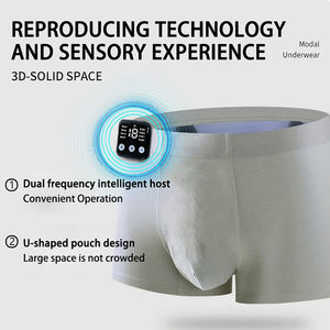 Slip EMS Lavabili per Sollevamento Fianchi, Massaggio Glutei con Microcorrente per Yoga e Palestra - Abbigliamento Sportivo Aderente - Product Image 2