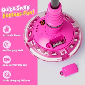 Ballon à <span class=keywords><strong>sauter</strong></span> pour enfants, ballon à <span class=keywords><strong>sauter</strong></span> pliable avec roues lumineuses colorées pour adultes, jeu d'intérieur et d'extérieur pour enfants, cadeau pour filles - Product Image 4