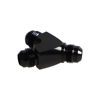 Adaptor Pipa Oli Modifikasi Mobil Tipe Y Konektor Aluminium Hitam Adaptor Pendingin Oli AN4 AN10