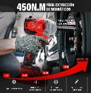 Chiave Elettrica Ramsay 21V 450Nm Brushless 1/2 Pollici, Utensile Professionale per Settore Automobilistico - Product Image 4