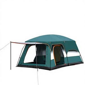 Tenda Atap Empat Musim yang Luas dengan 2 Kamar Tidur dan 1 Ruang Tamu untuk Berkemah di Luar Ruangan, Portabel, Dapat Dilipat, 1500mm, Tahan Air, Lapisan Ganda - Product Image 1