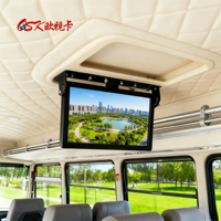 OSK 18.5 Écran de bus LCD rabattable de 19 pouces pour TV 12V/24V Écran de bus pour montage au plafond et sur le toit