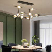 Lustre décoratif moderne personnalisable pour hall d'hôtel, salon, cube lumineux LED, grand modèle