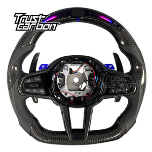 Volante LED de Fibra de Carbono Personalizado para <span class=keywords><strong>BMW</strong></span> Serie G LCI 3 4 5 6 7 8 Serie X3 X4 X5 X6 X7 G20 G30 M3 M4 M5 <span class=keywords><strong>M8</strong></span> Z4 2018-2024 - Product Image 1