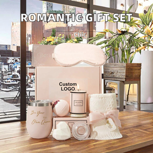 Coffret cadeau romantique pour la fête des mères, bougie parfumée et couverture en flanelle pour se détendre et les occasions spéciales, bijoux d'anniversaire - Product Image 3