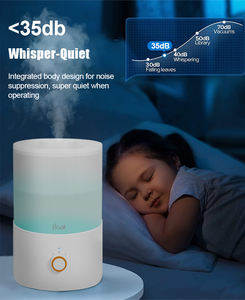 Humidificateur de bureau OEM 3,3 L |   Diffuseur d'huiles essentielles intelligent à brume fraîche, à remplissage par le haut, avec contrôle de l'humidité par bouton, LED aromatique pour hôtel - Product Image 4