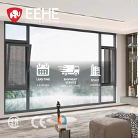 Ventanas de Arco de Aluminio EEHE, Estilo Abatible, Certificación NFRC, Insonorizadas e Impermeables, Diseño de Aluminio