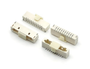 ขั้วต่อส่วนหัวของหมุดทองเหลืองชนิด SMT DIN 1.0มม. แผ่นรอง PCB 10P LCP - Product Image 5
