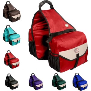 Muestras gratis: Alforjas medianas para montar a caballo, para sellos de equitación western y de resistencia; Alforjas de poliéster con doble costura. - Product Image 3