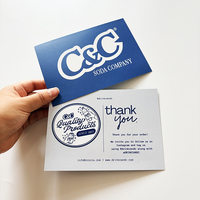 Impresión de Tarjetas de Presentación y Tarjetas de Agradecimiento en Papel de Arte de Alta Calidad Personalizadas con Dorado Metálico y Laminación de Película