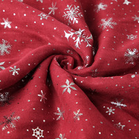 Vente en gros Foulard en soie pour femme imprimé personnalisé neige dorure polyester printemps automne